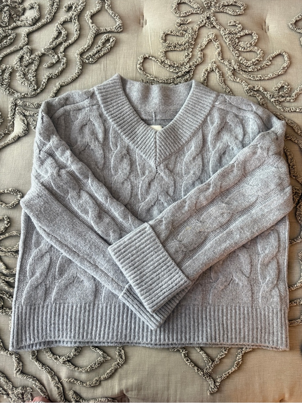 Women’s Abercrombie Cable-Knit V-Neck Sweater